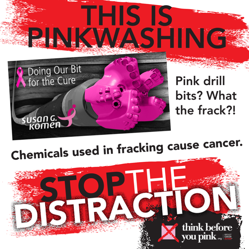 Fracking and PinkWashing poster