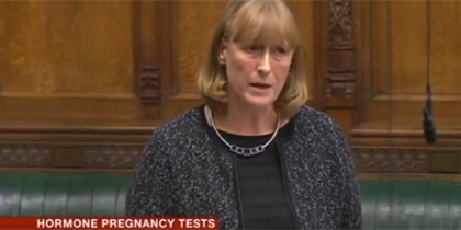 Hormone Pregnancy Tests in the UK : Joan Ryan MP Talks
